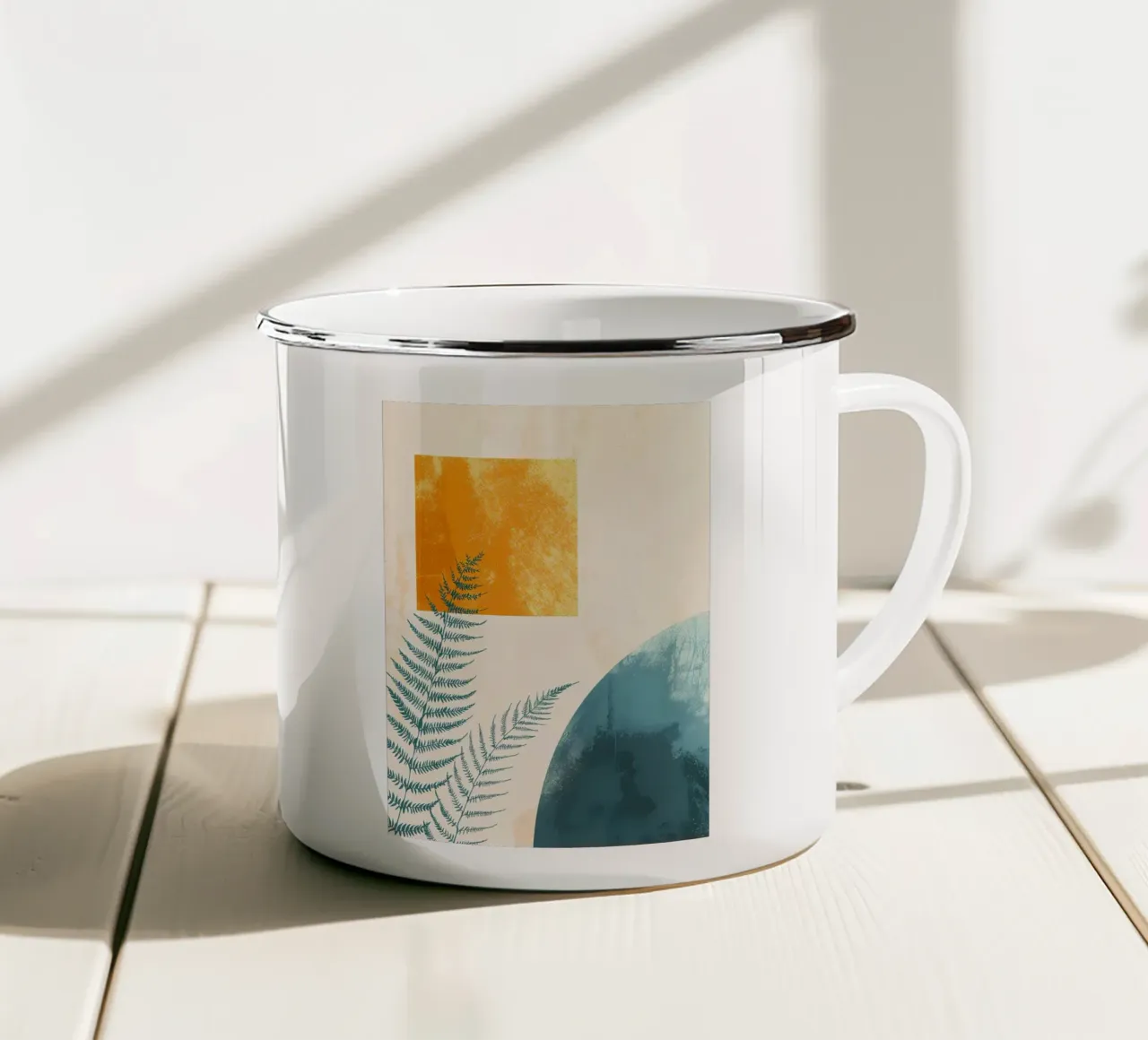 Poster tazza in smalto da Rebecca Clark Wyrick