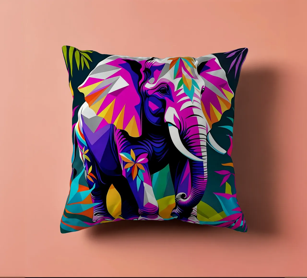 Elephant_Style_E_2 decorative cushion by Tierisch bunt by LK