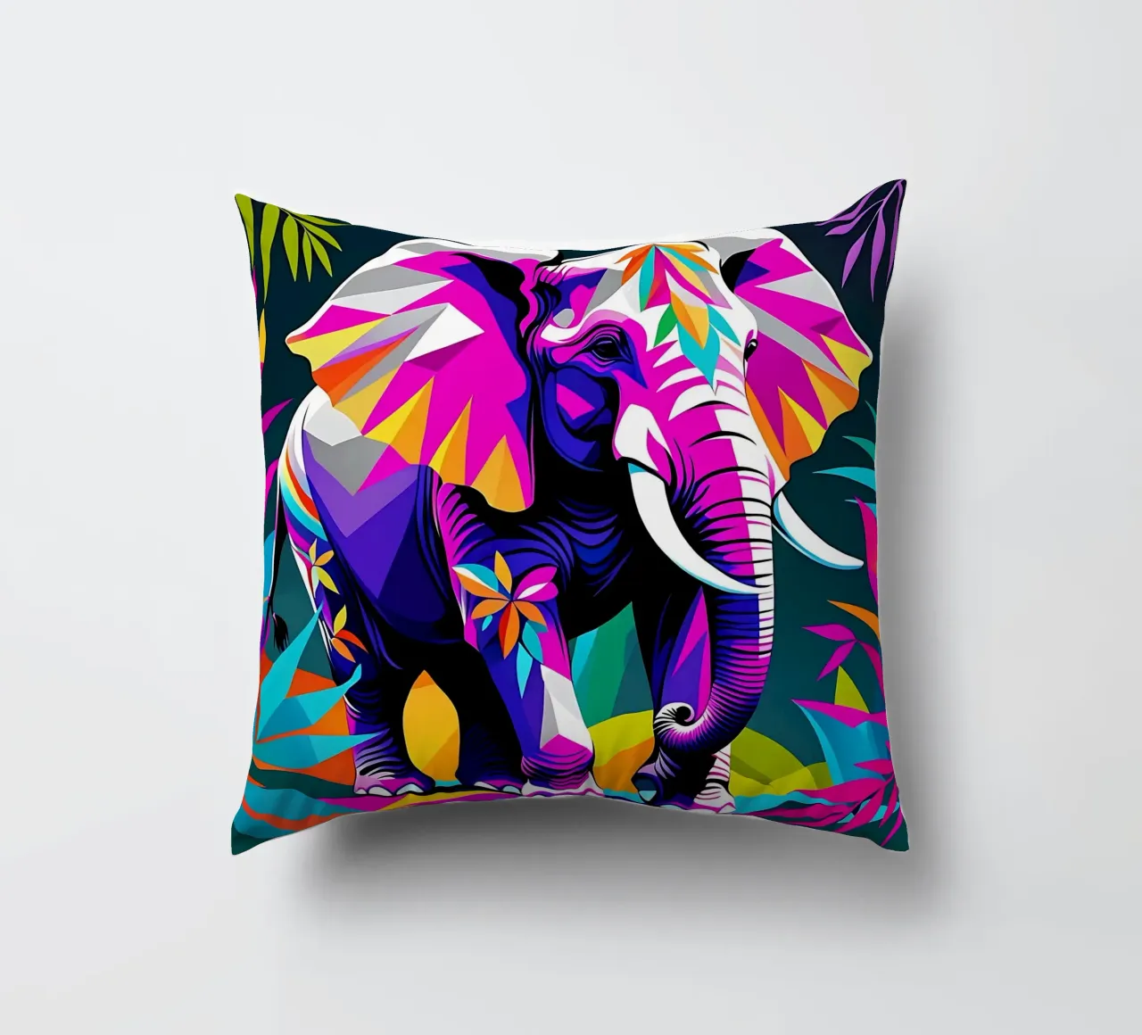 Elephant_Style_E_2 decorative cushion by Tierisch bunt by LK