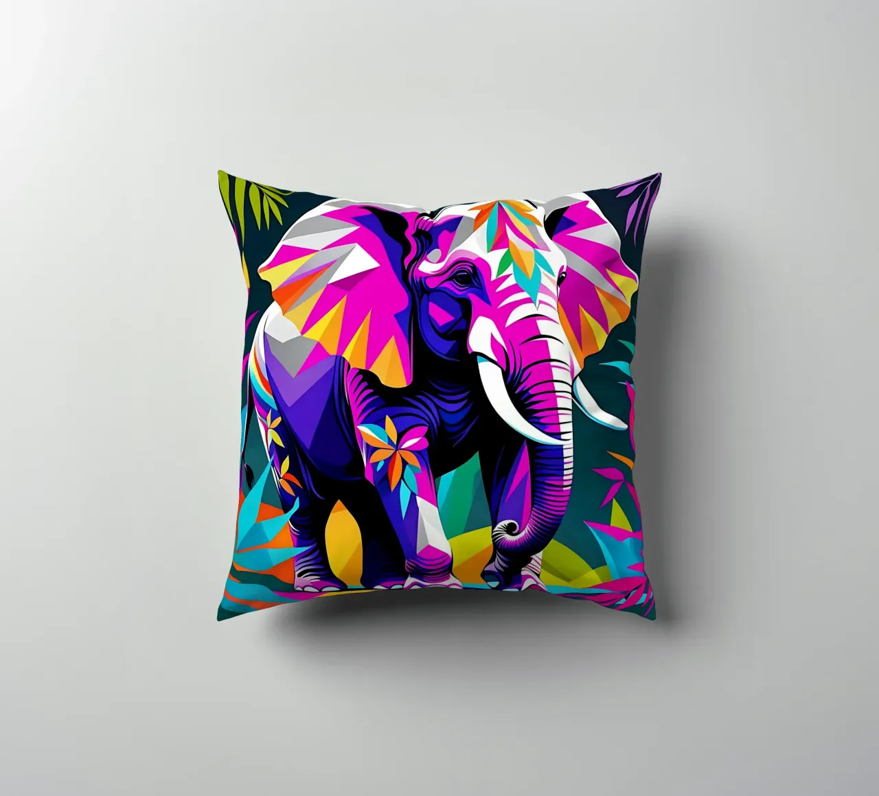Elephant_Style_E_2 decorative cushion by Tierisch bunt by LK