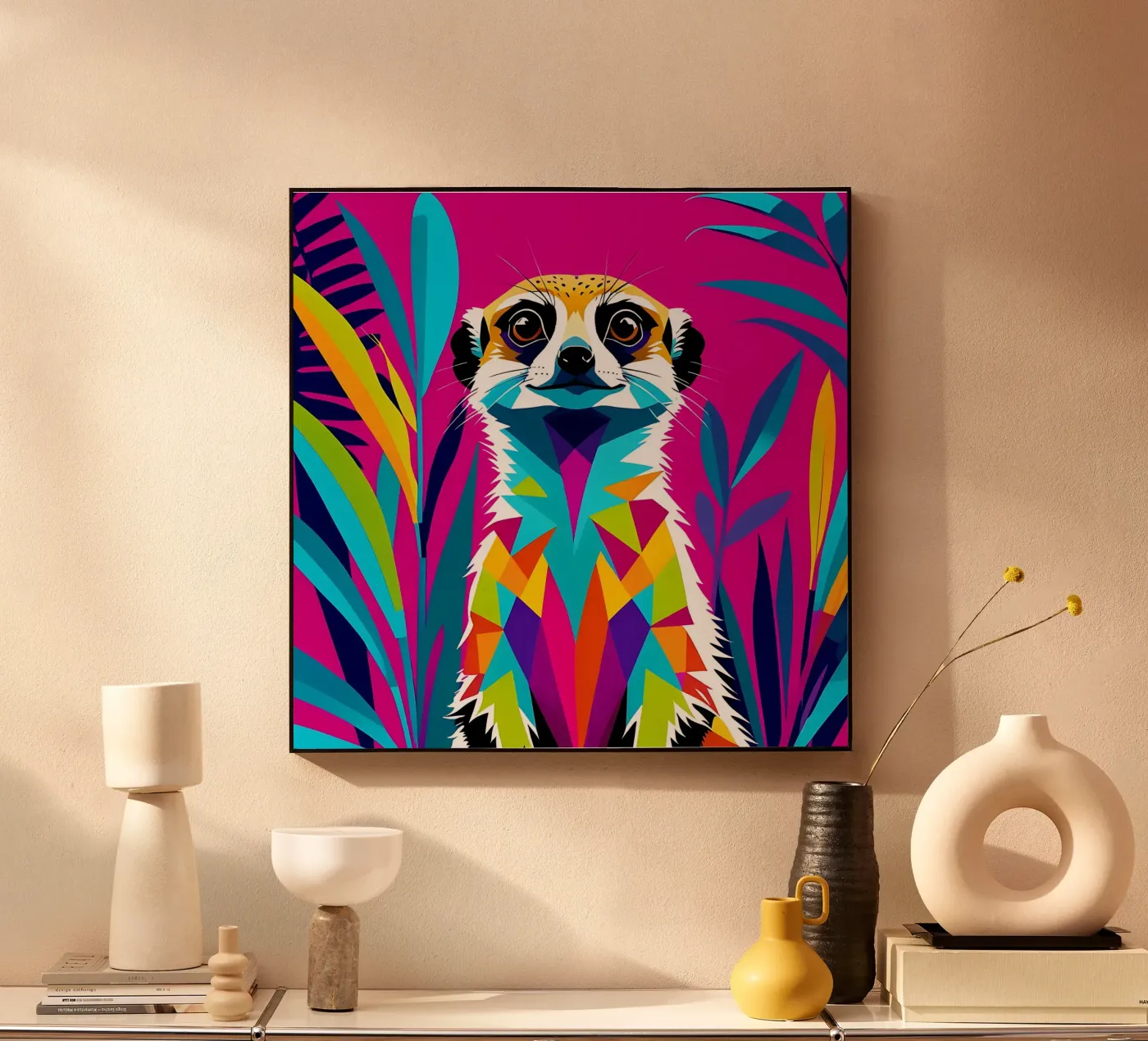 Meerkat_style_E_1 plexiglass da Tierisch bunt by LK