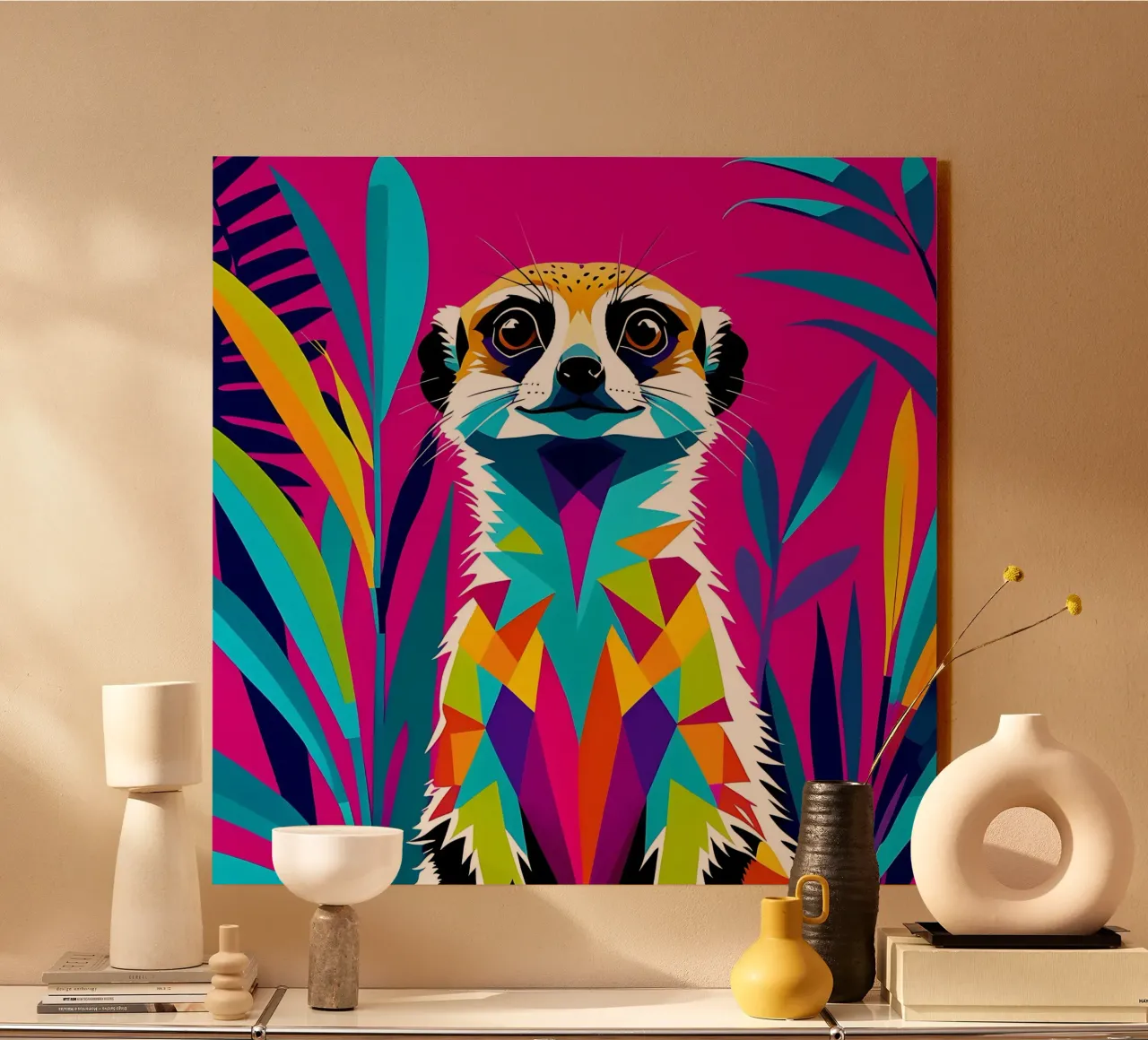 Meerkat_style_E_1 plexiglass da Tierisch bunt by LK