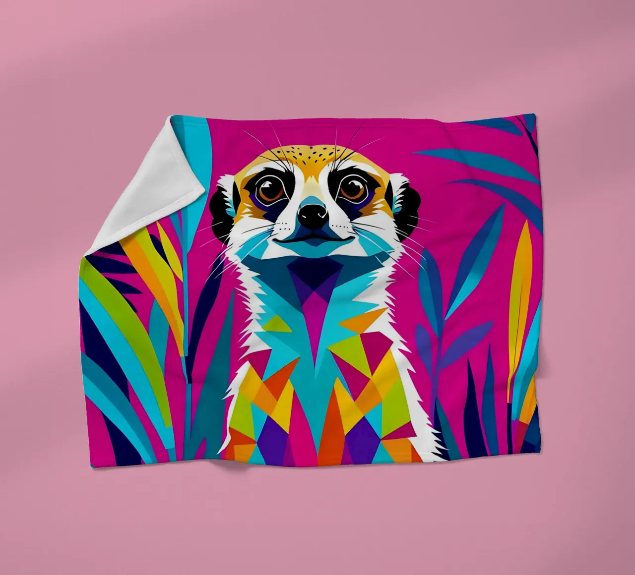 Meerkat_style_E_1 coperta in pile da Tierisch bunt by LK