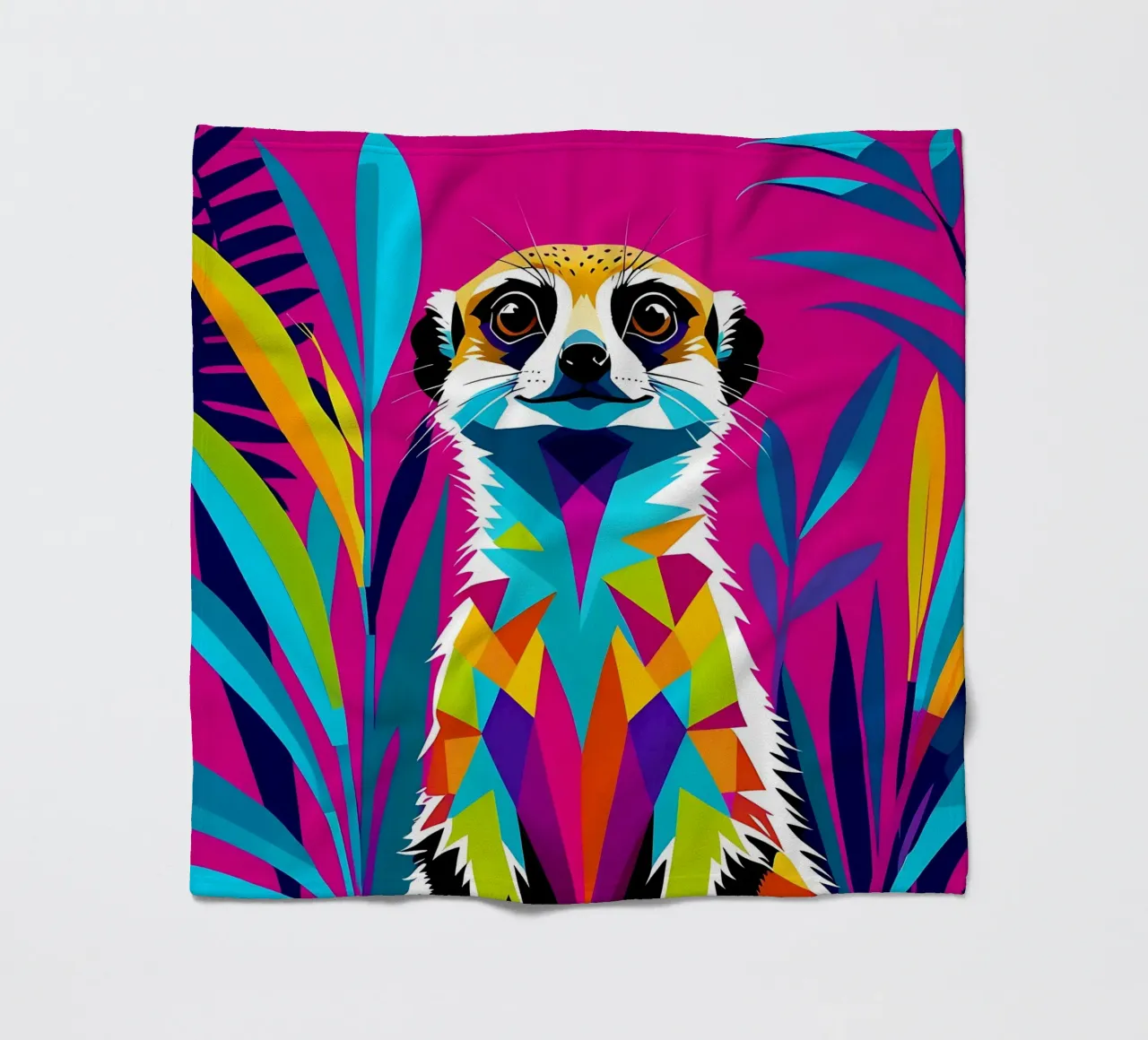 Meerkat_style_E_1 coperta in pile da Tierisch bunt by LK
