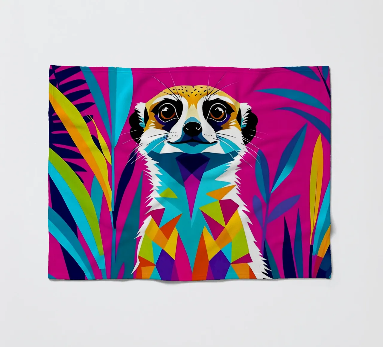 Meerkat_style_E_1 coperta in pile da Tierisch bunt by LK