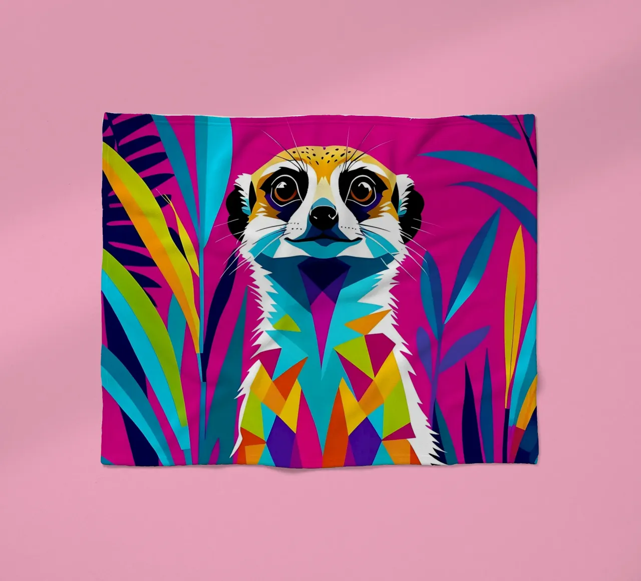 Meerkat_style_E_1 coperta in pile da Tierisch bunt by LK