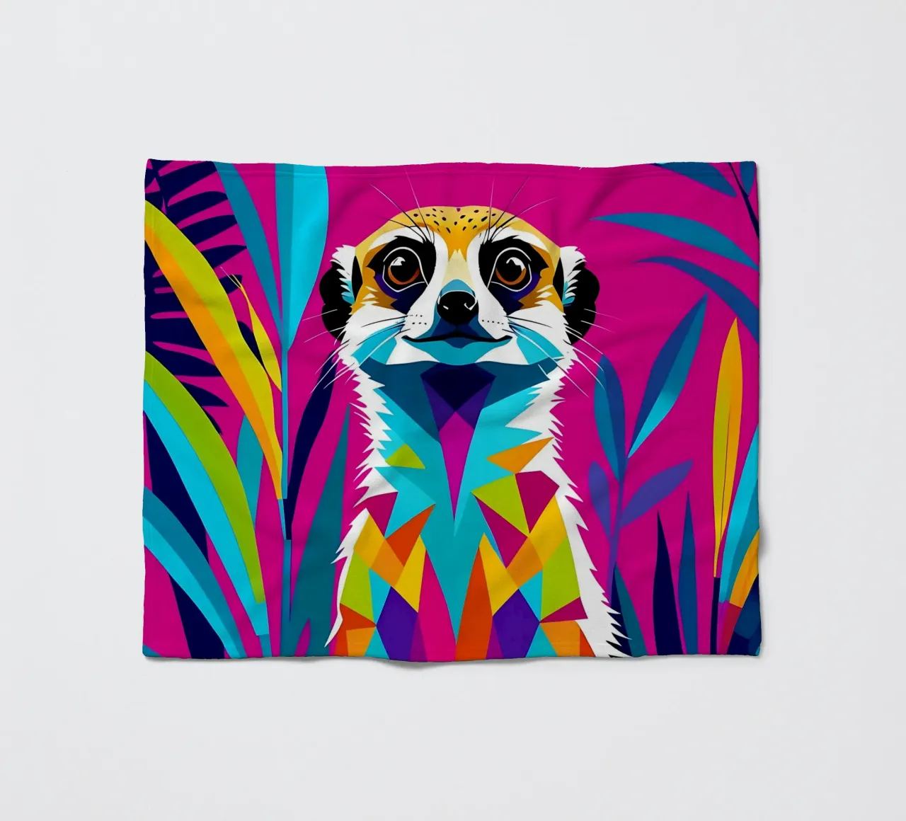 Meerkat_style_E_1 coperta in pile da Tierisch bunt by LK
