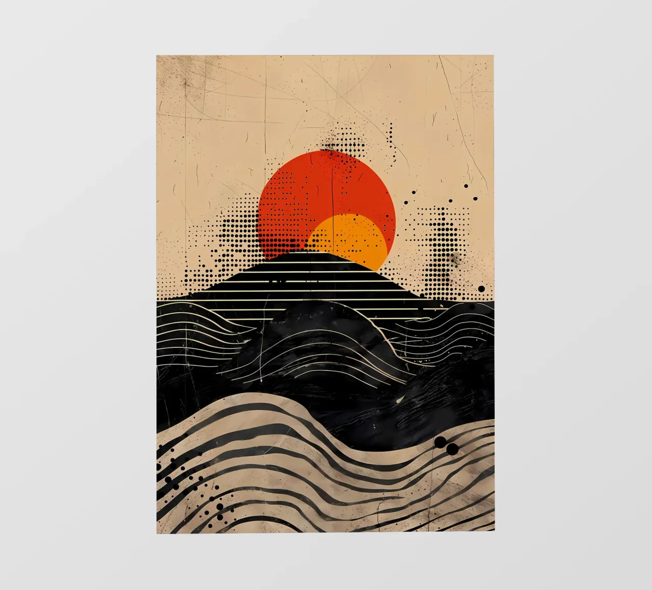Mare del tramonto lunare telo in pvc da James M Coyle