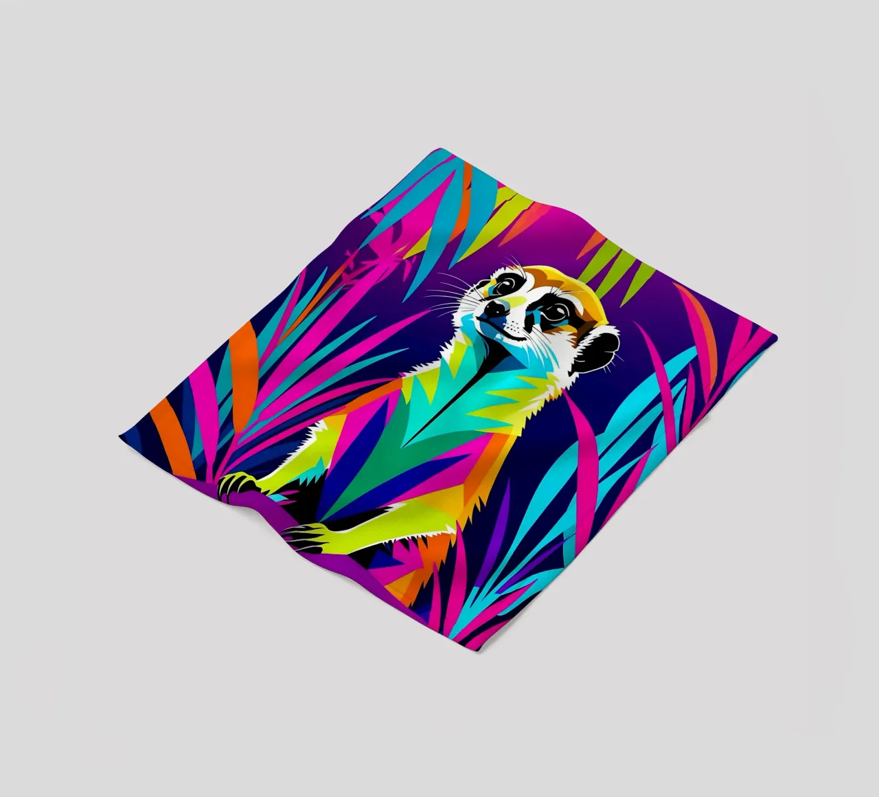 Meerkat_style_E_2 coperta in pile da Tierisch bunt by LK