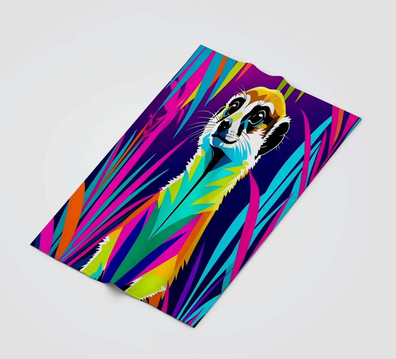 Meerkat_style_E_2 coperta in pile da Tierisch bunt by LK