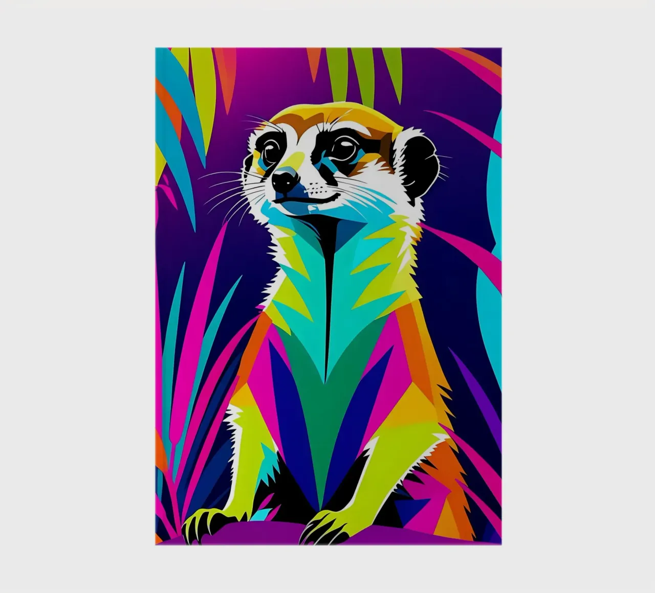 Meerkat_style_E_2 notebook by Tierisch bunt by LK