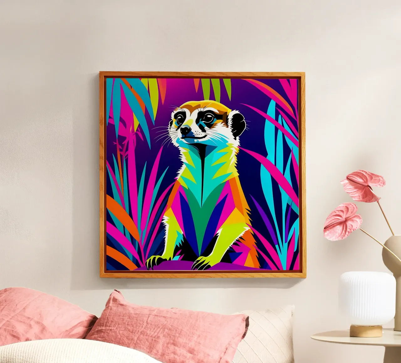 Meerkat_style_E_2 plexiglass da Tierisch bunt by LK
