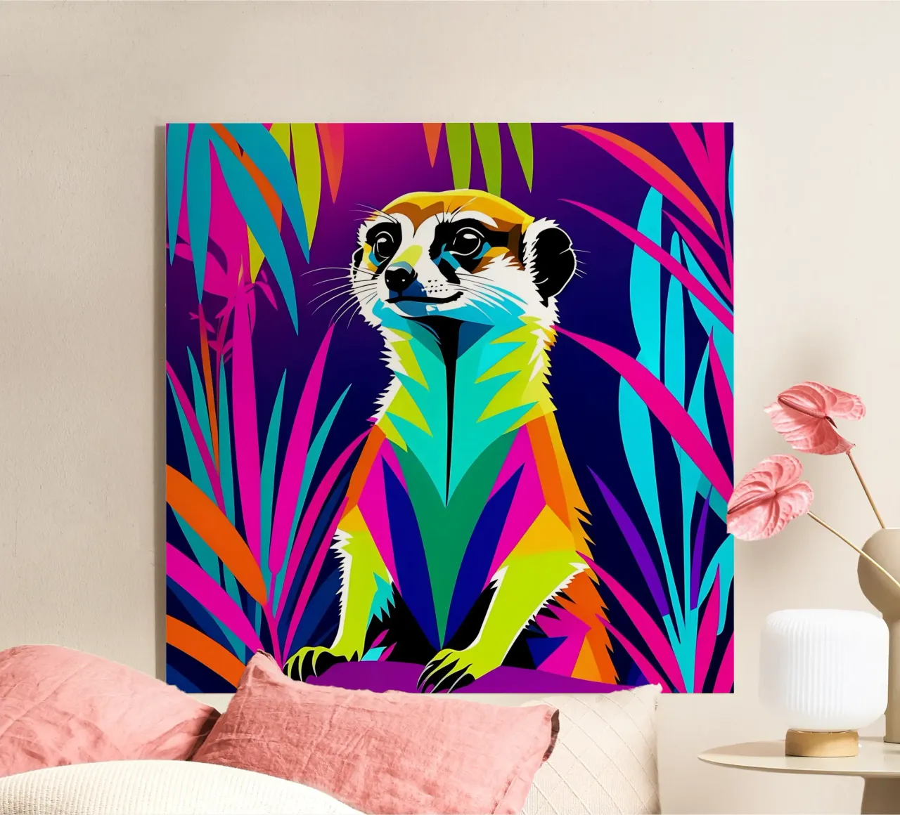 Meerkat_style_E_2 plexiglass da Tierisch bunt by LK