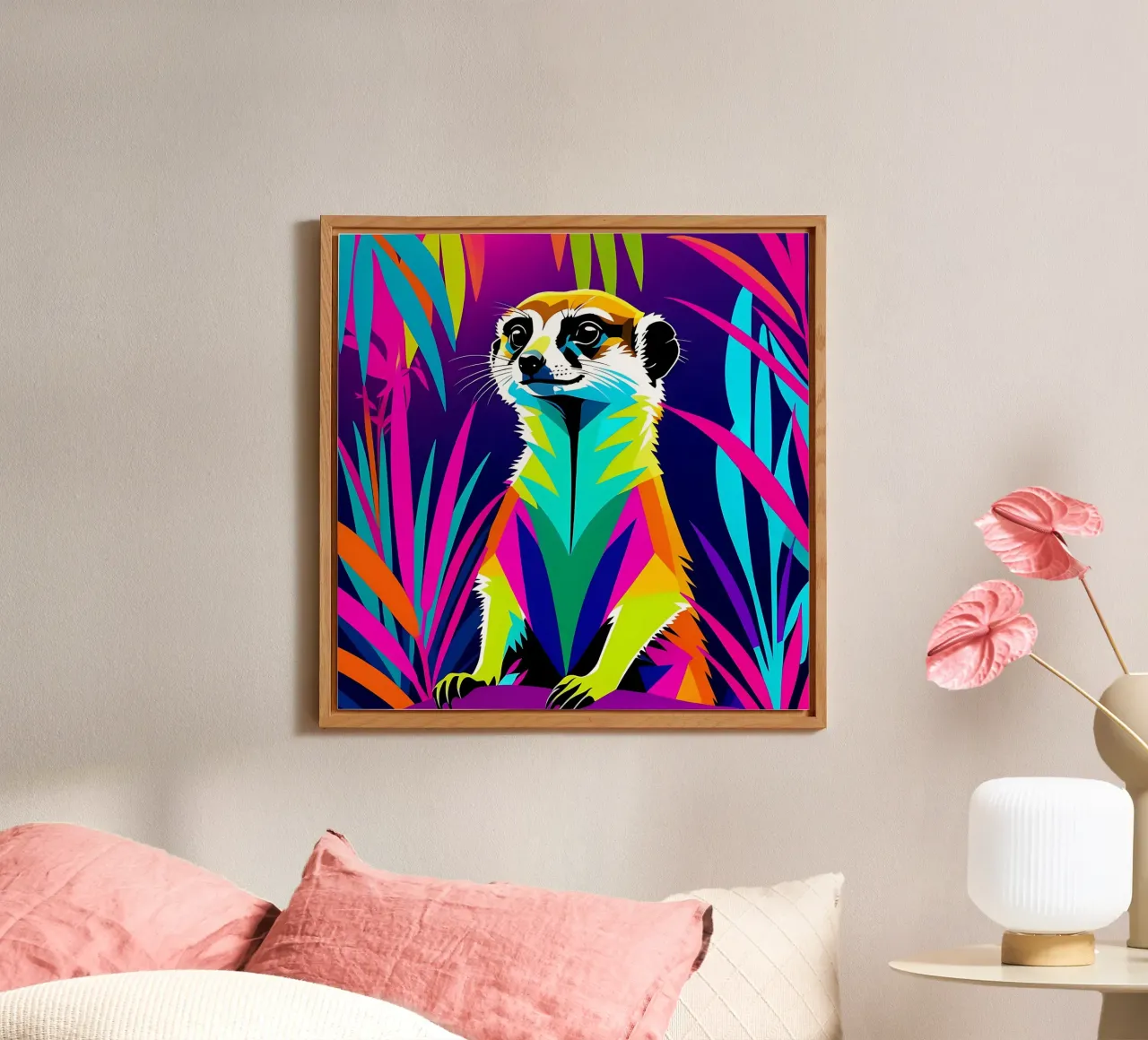 Meerkat_style_E_2 alluminio dibond da Tierisch bunt by LK