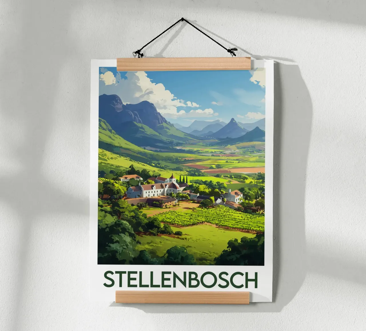 Poster Stellenbosch South Africa poster by Frame the World