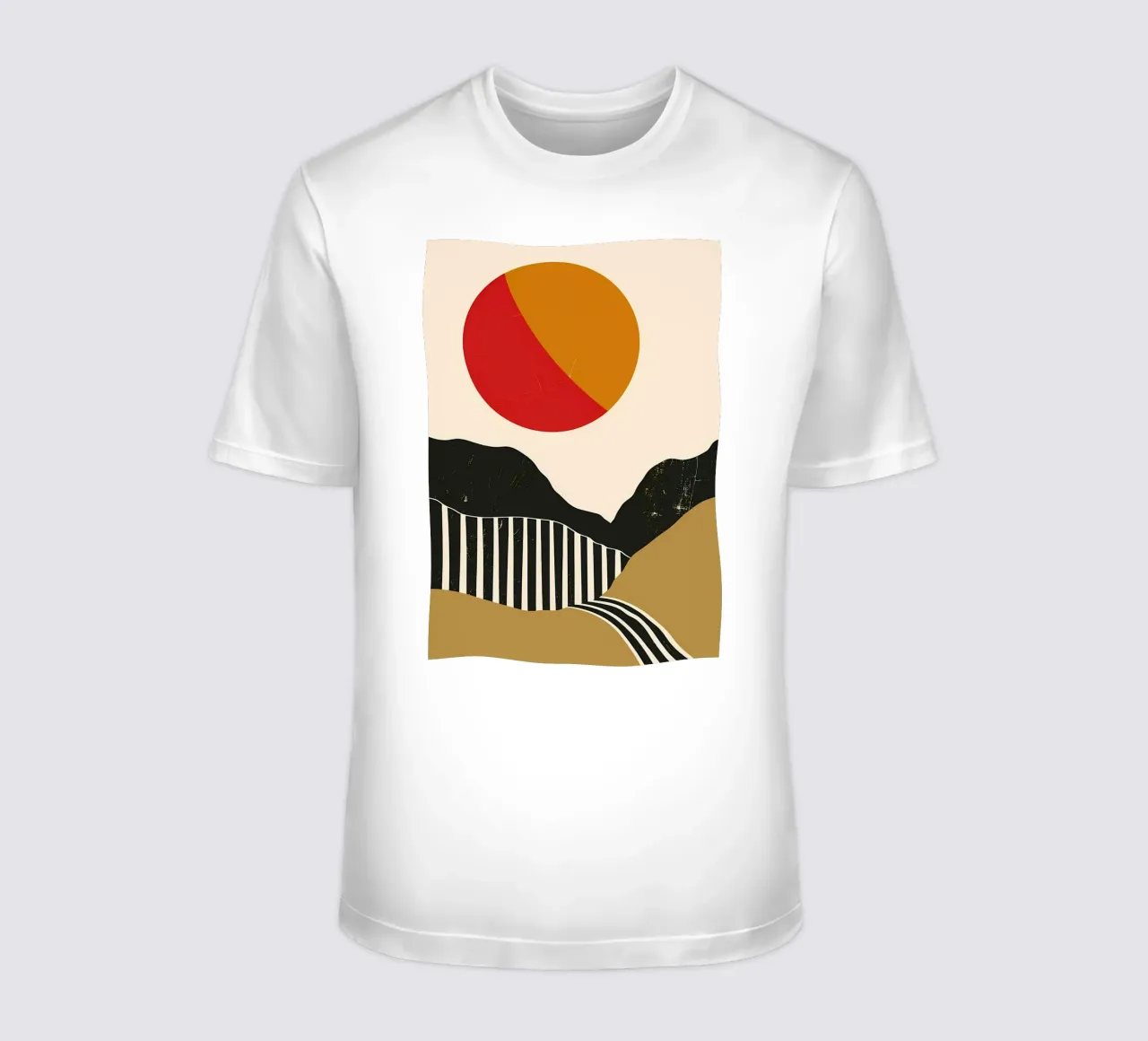 Paesaggio minimalista retrò t-shirt da James M Coyle