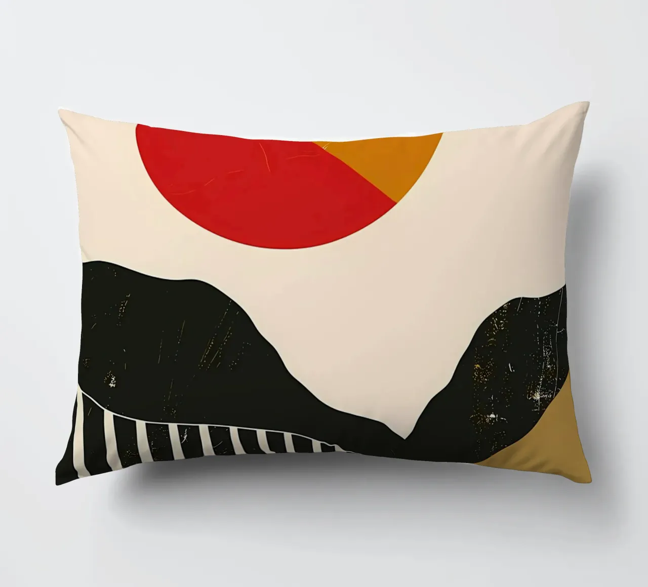 Paesaggio minimalista retrò cuscino da James M Coyle