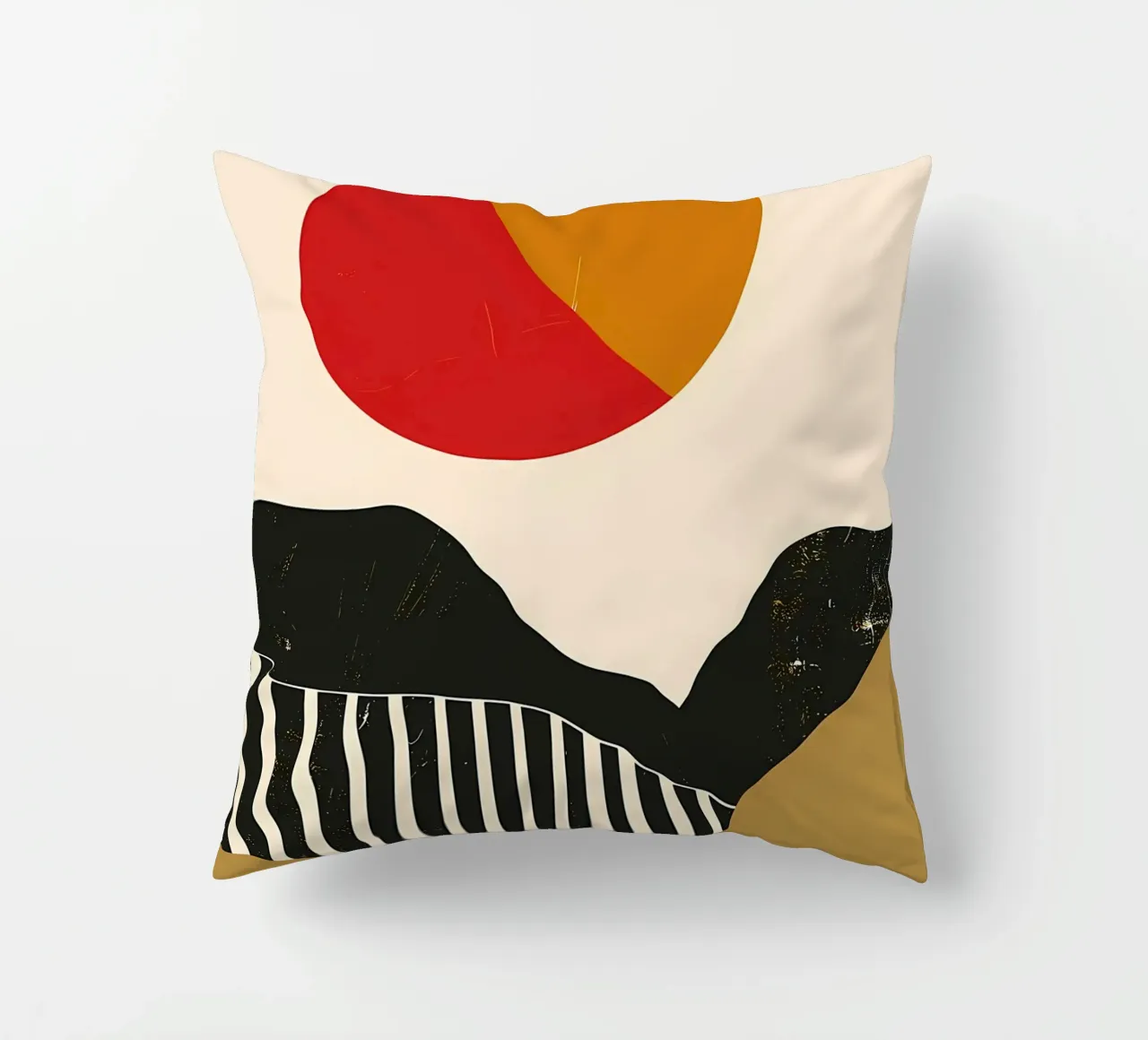Paesaggio minimalista retrò cuscino da James M Coyle