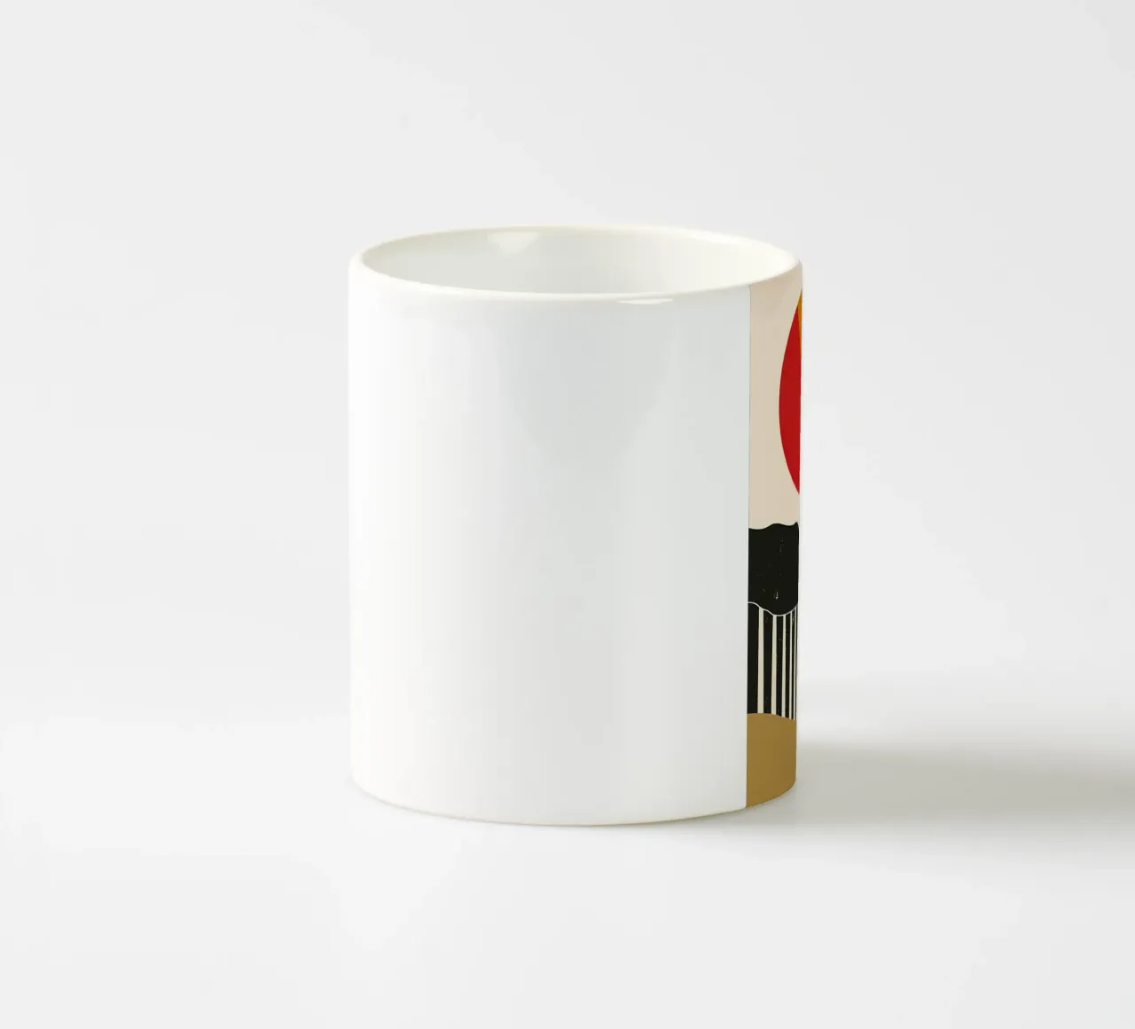 Paesaggio minimalista retrò tazza in ceramica da James M Coyle