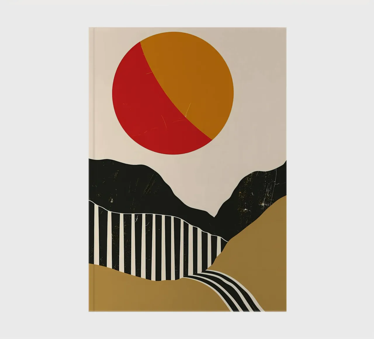 Paesaggio minimalista retrò diario da James M Coyle
