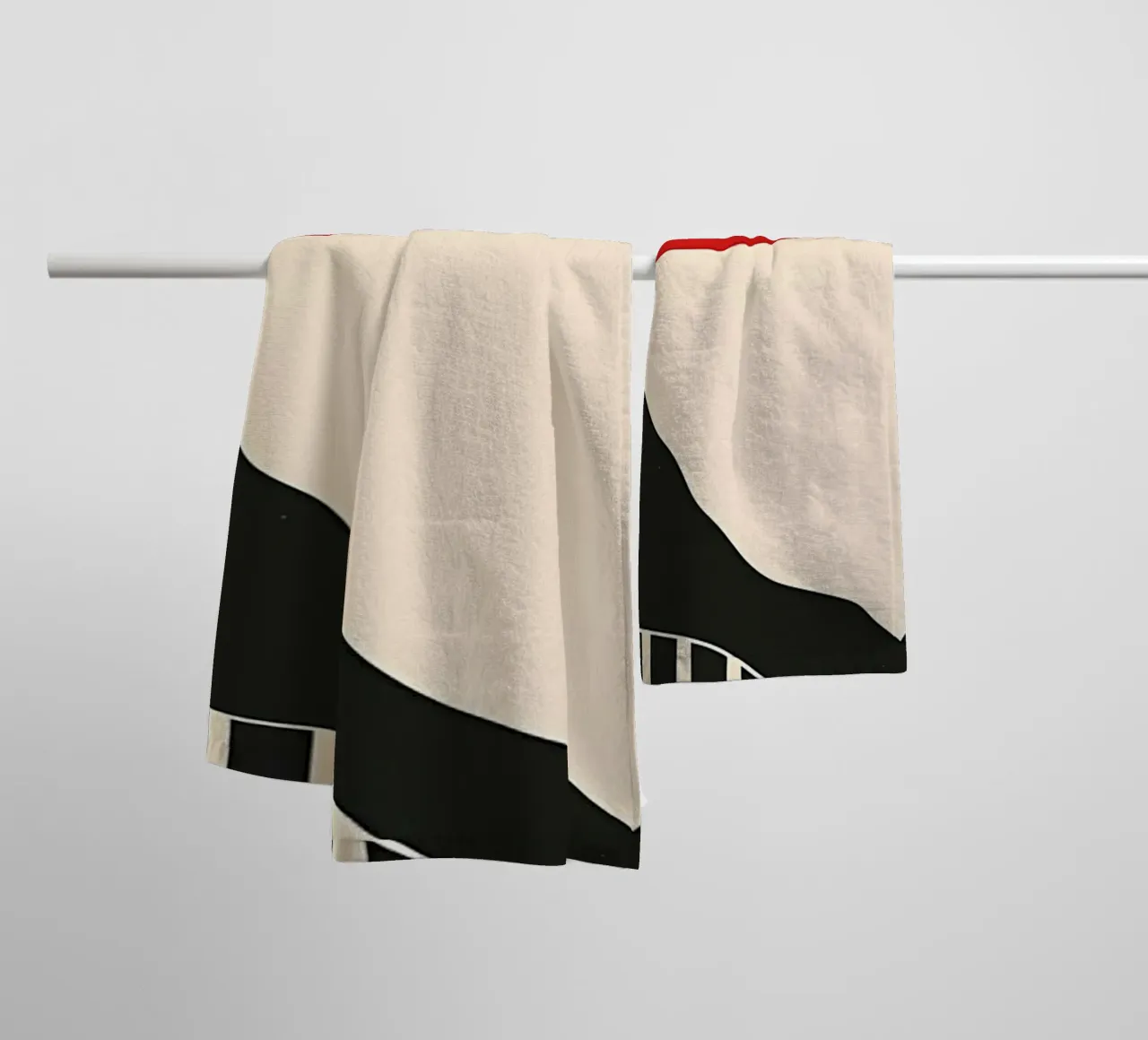 Paesaggio minimalista retrò asciugamano da bagno da James M Coyle