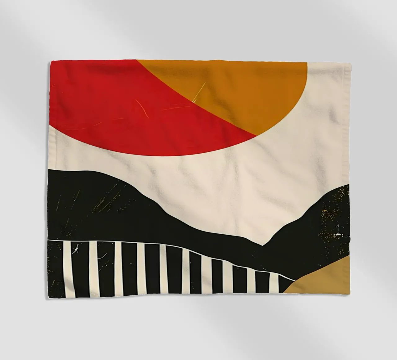 Paesaggio minimalista retrò telo mare da James M Coyle