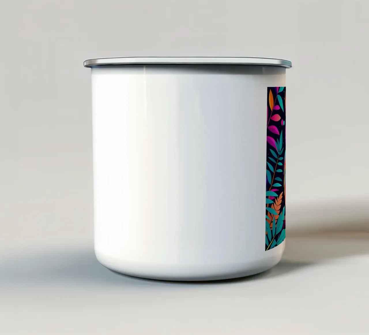 Gufo_stile_E_1 tazza in smalto da Tierisch bunt by LK