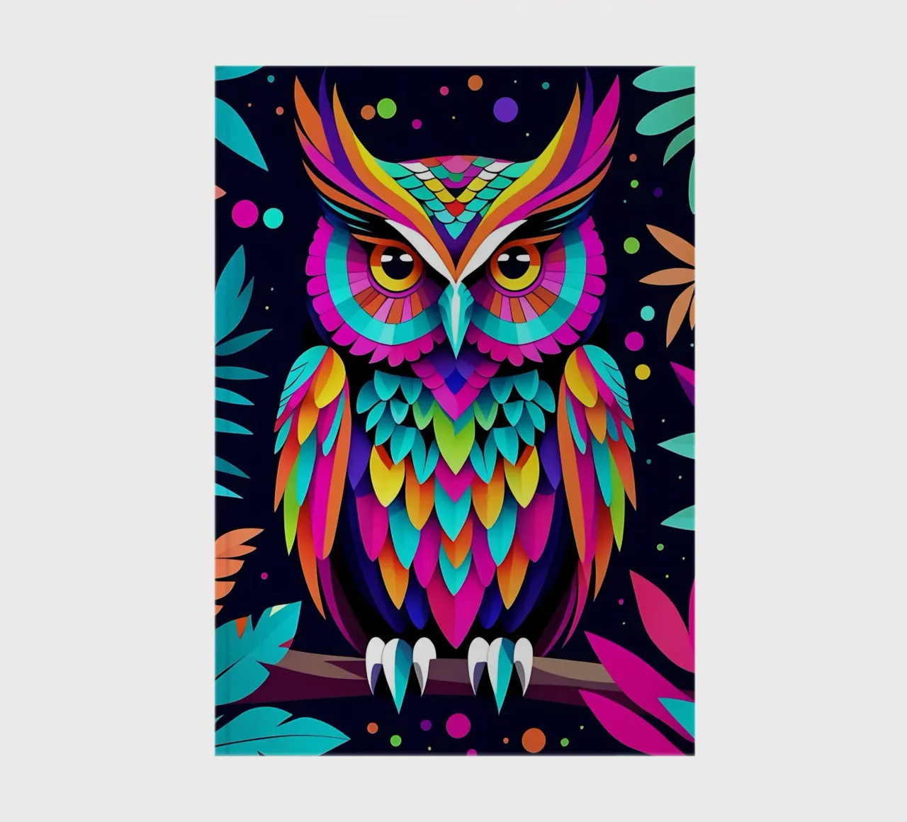 Owl_style_E_1 notebook by Tierisch bunt by LK