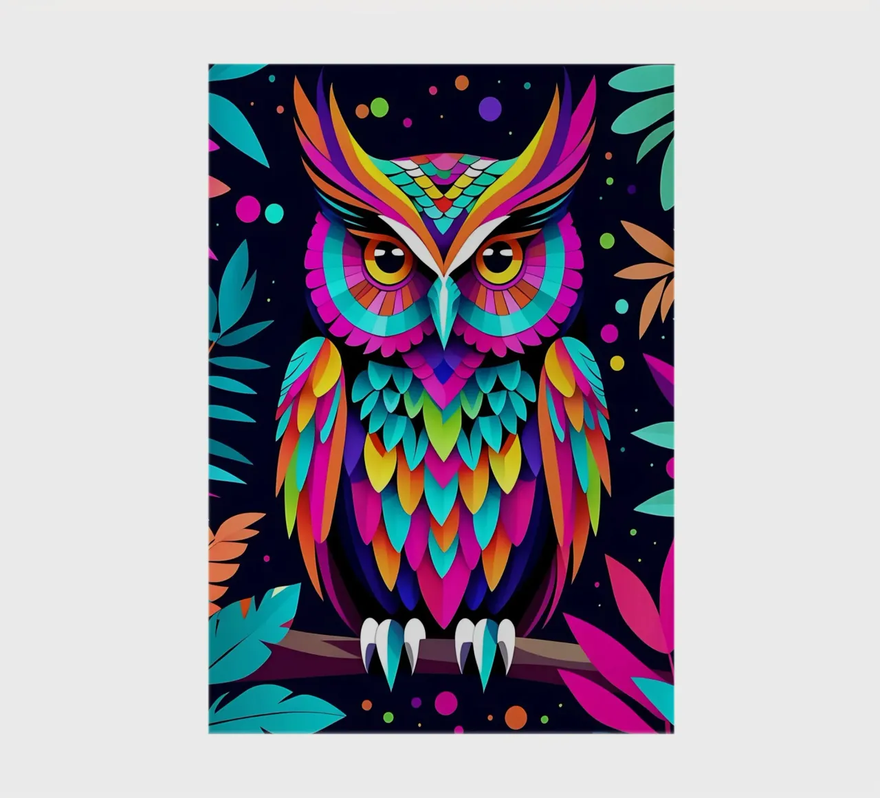 Owl_style_E_1 notebook by Tierisch bunt by LK