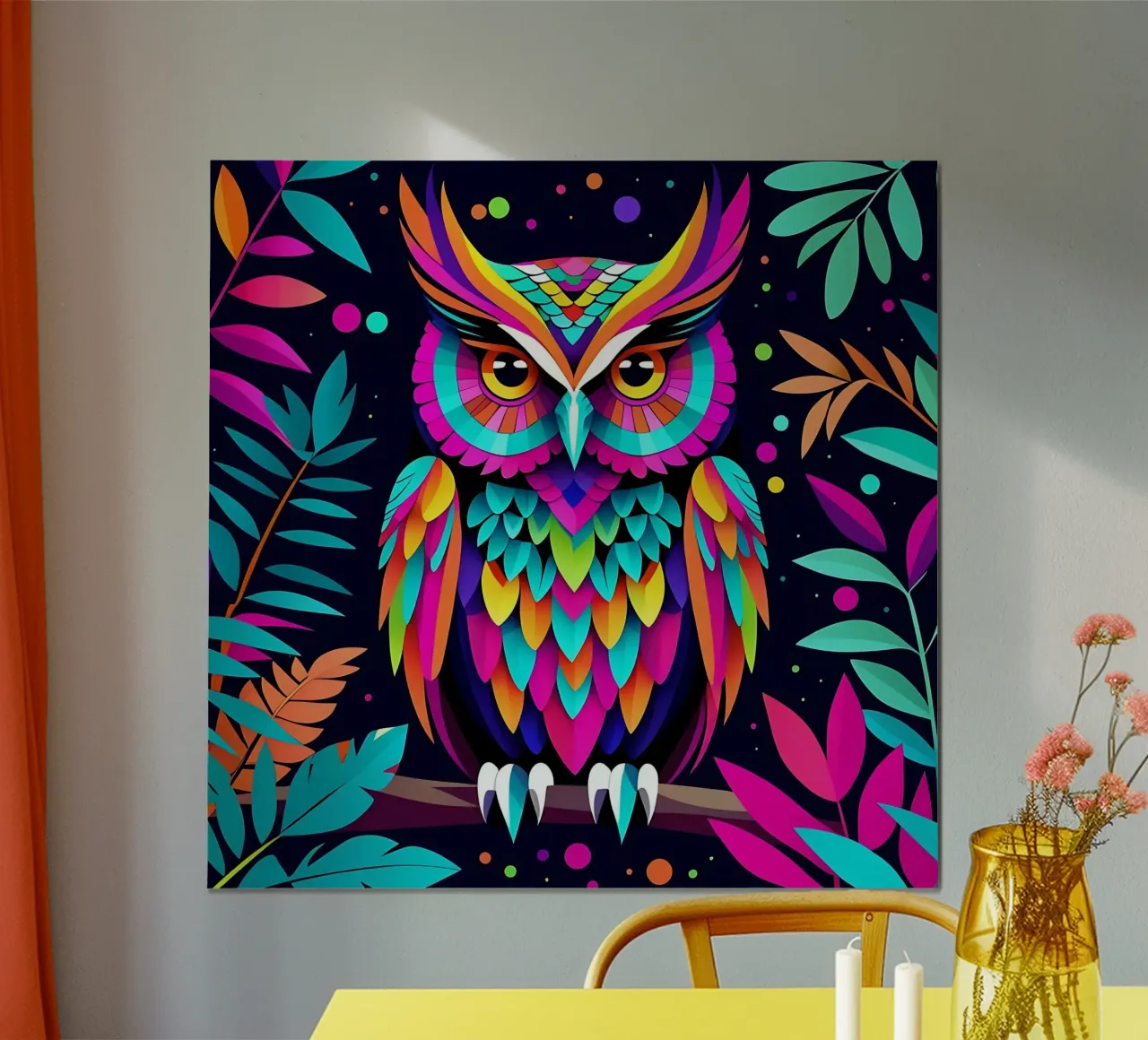 Gufo_stile_E_1 poster da Tierisch bunt by LK