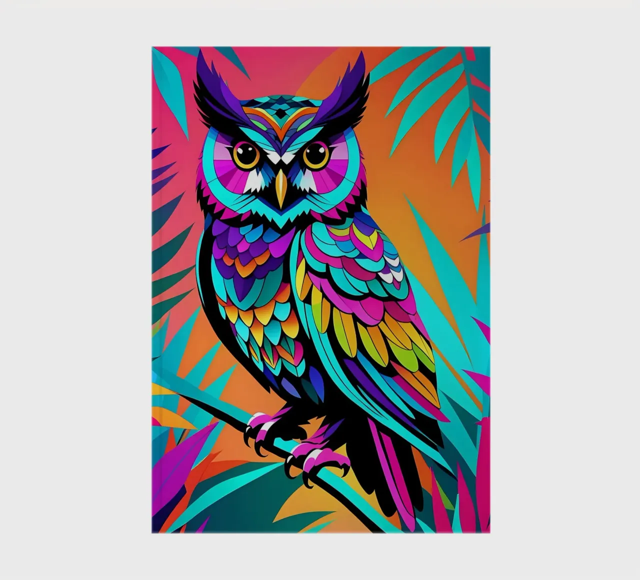 Owl_style_E_2 notebook by Tierisch bunt by LK