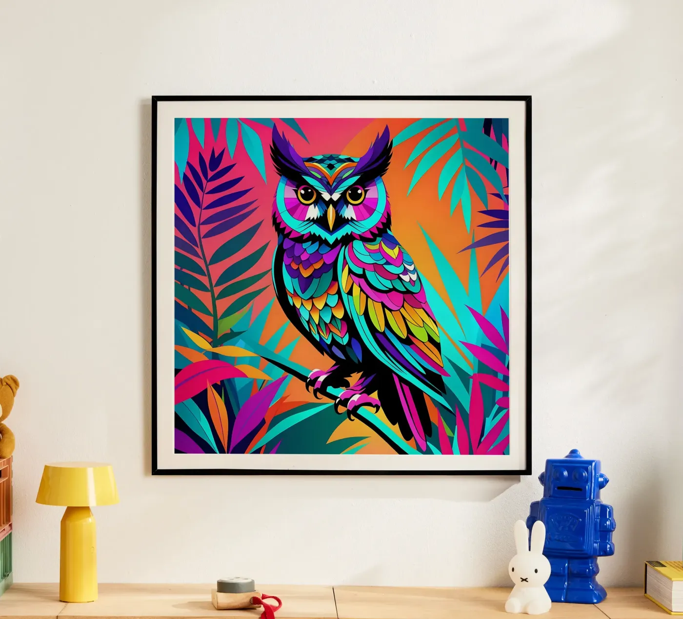 Owl_style_E_2 poster by Tierisch bunt by LK