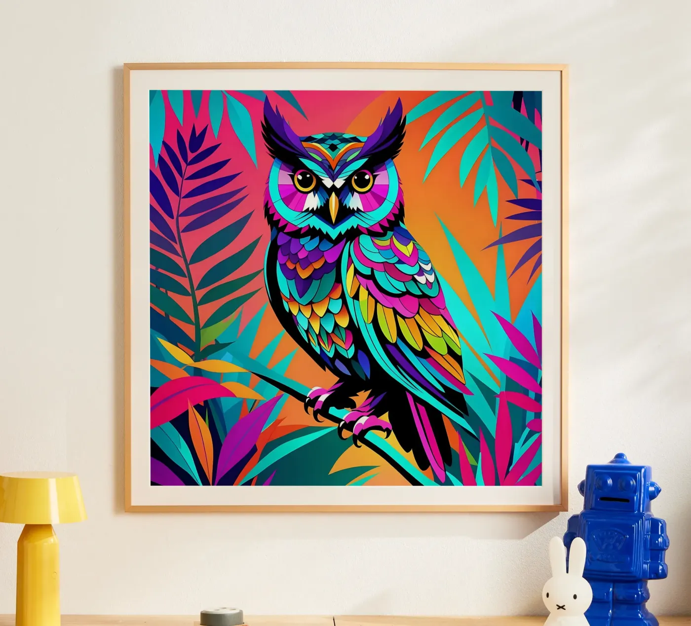 Owl_style_E_2 poster by Tierisch bunt by LK