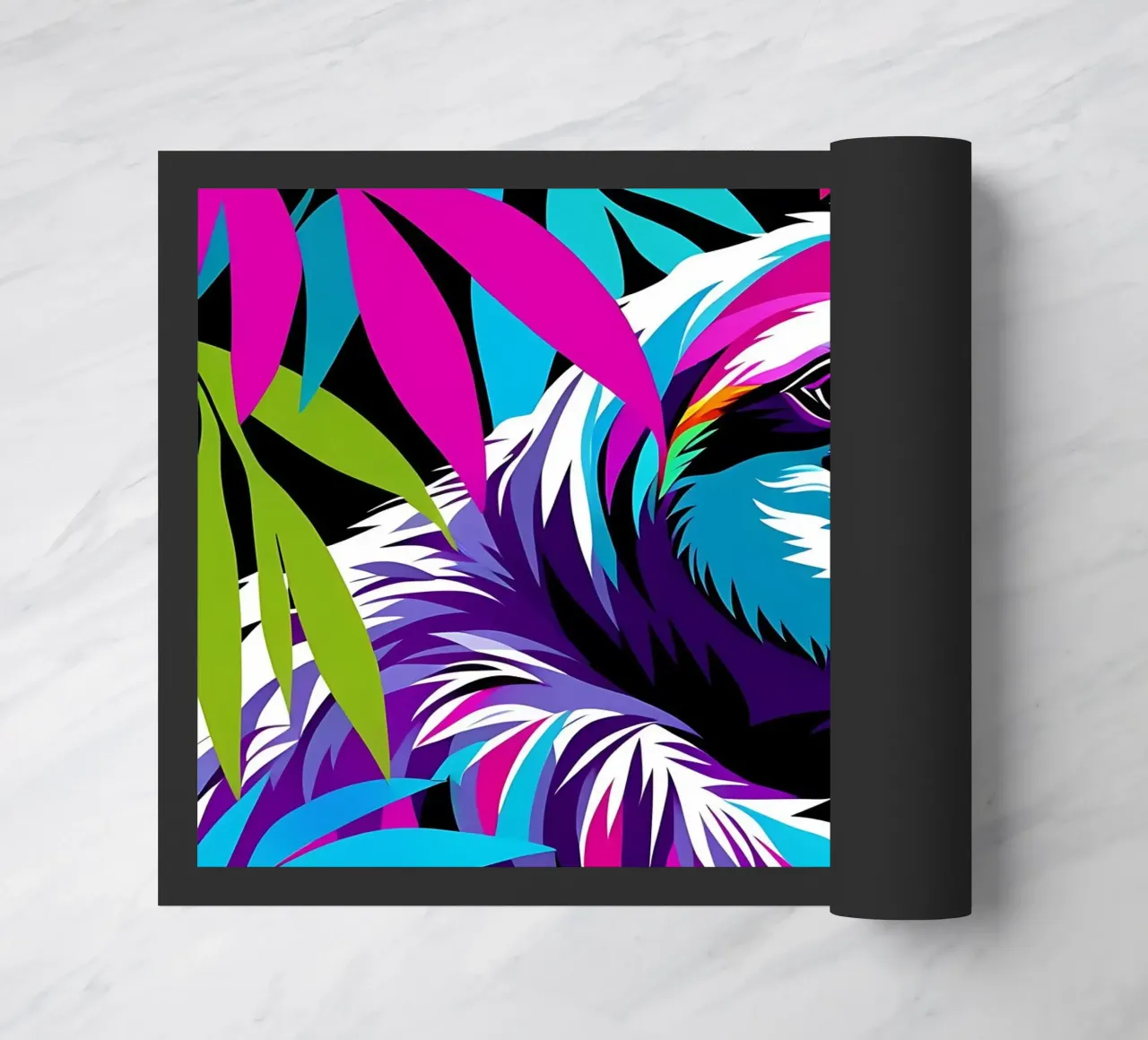 Sloth_Style_E_1 doormat by Tierisch bunt by LK