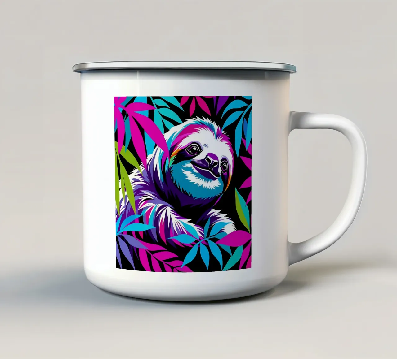 Bradipo_Stile_E_1 tazza in smalto da Tierisch bunt by LK