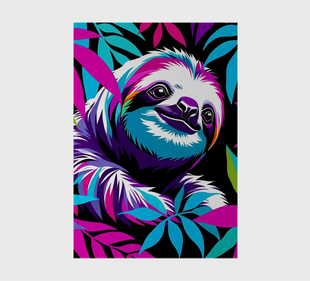 Sloth_Style_E_1 notebook by Tierisch bunt by LK
