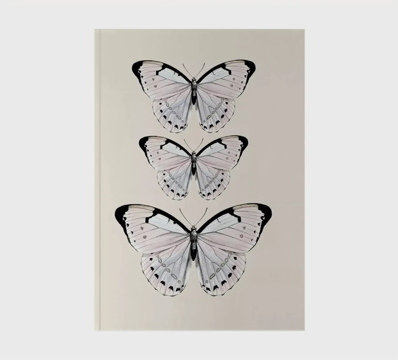 Papillion Beige notebook by Monika Strigel