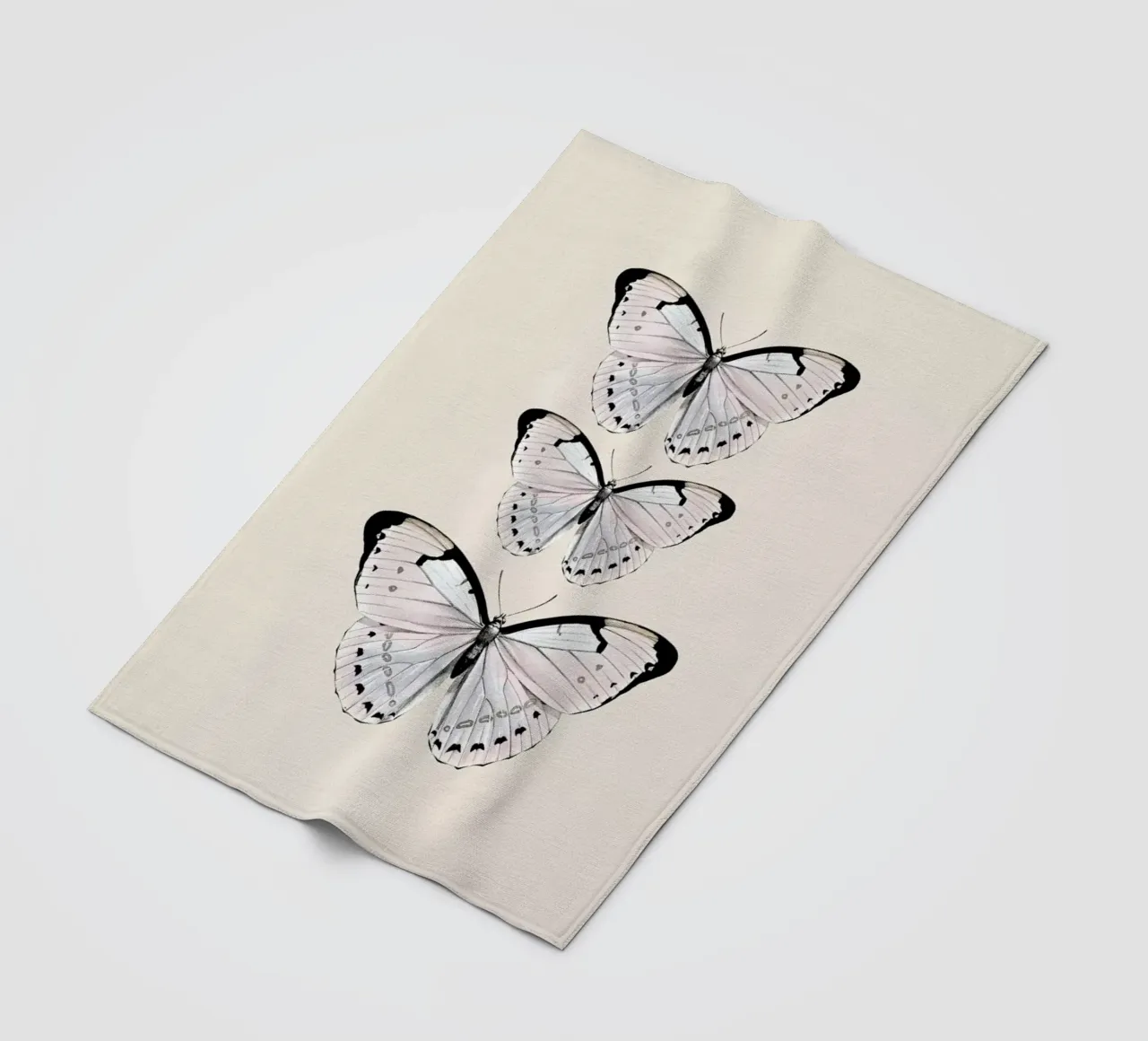 Papillion Beige coperta in pile da Monika Strigel