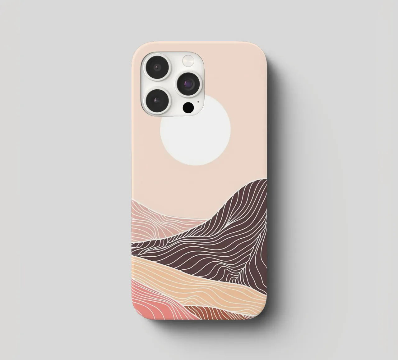 Line art astratta di montagna cover iphone da James M Coyle