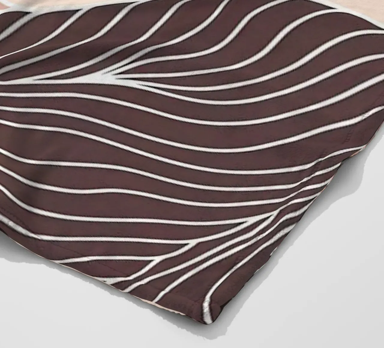 Abstract Mountain line art fleece blanket by James M Coyle