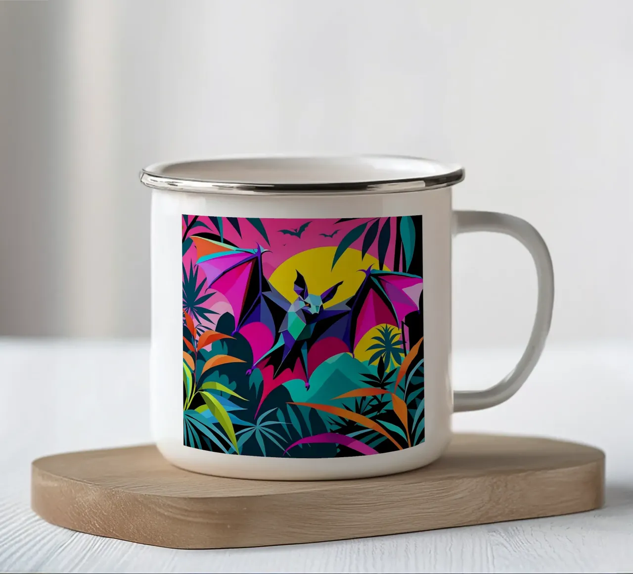Bat_Stile_E_1 tazza in smalto da Tierisch bunt by LK