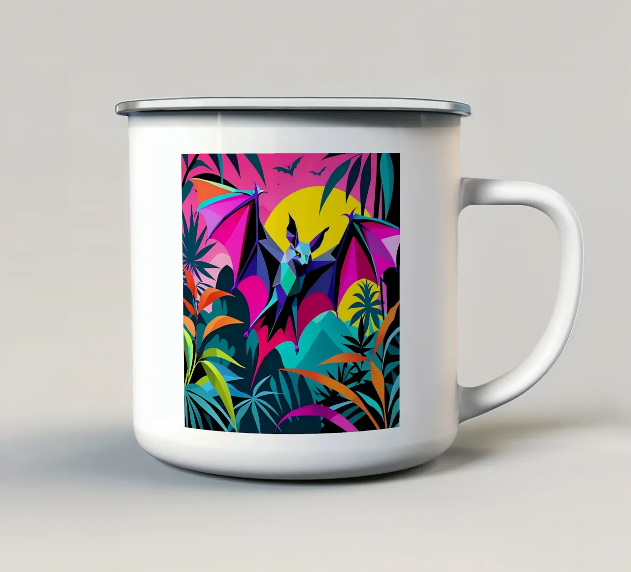 Bat_Stile_E_1 tazza in smalto da Tierisch bunt by LK