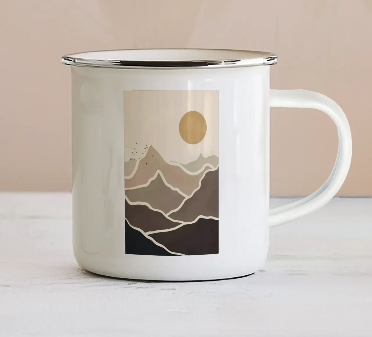 natura piatta della giungla tazza in smalto da Albert S Jacob