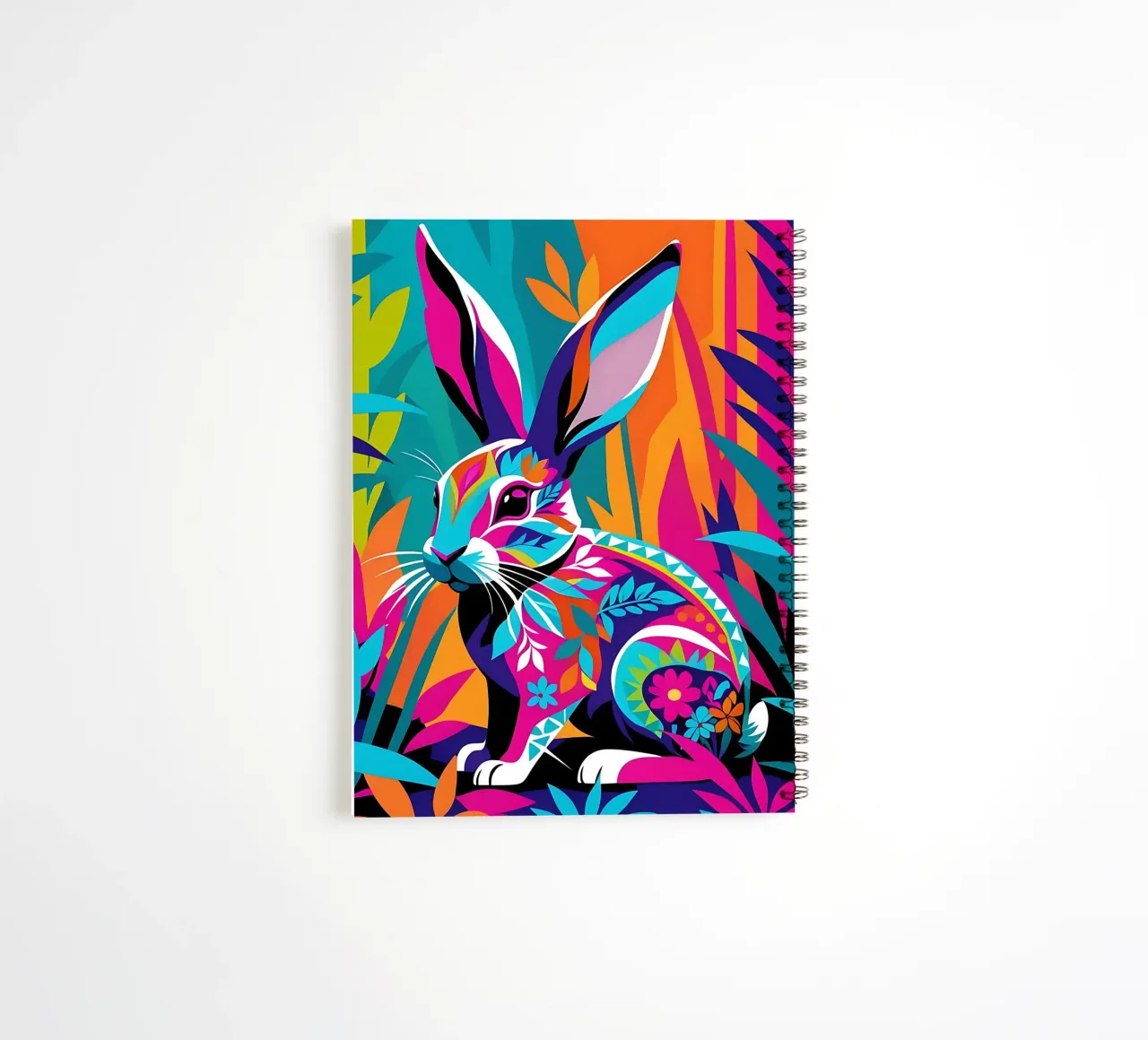 Hare_Style_E_1 spiral notebook by Tierisch bunt by LK