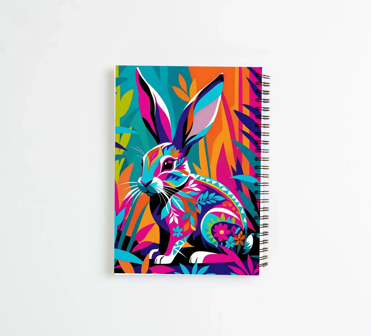 Hare_Style_E_1 spiral notebook by Tierisch bunt by LK