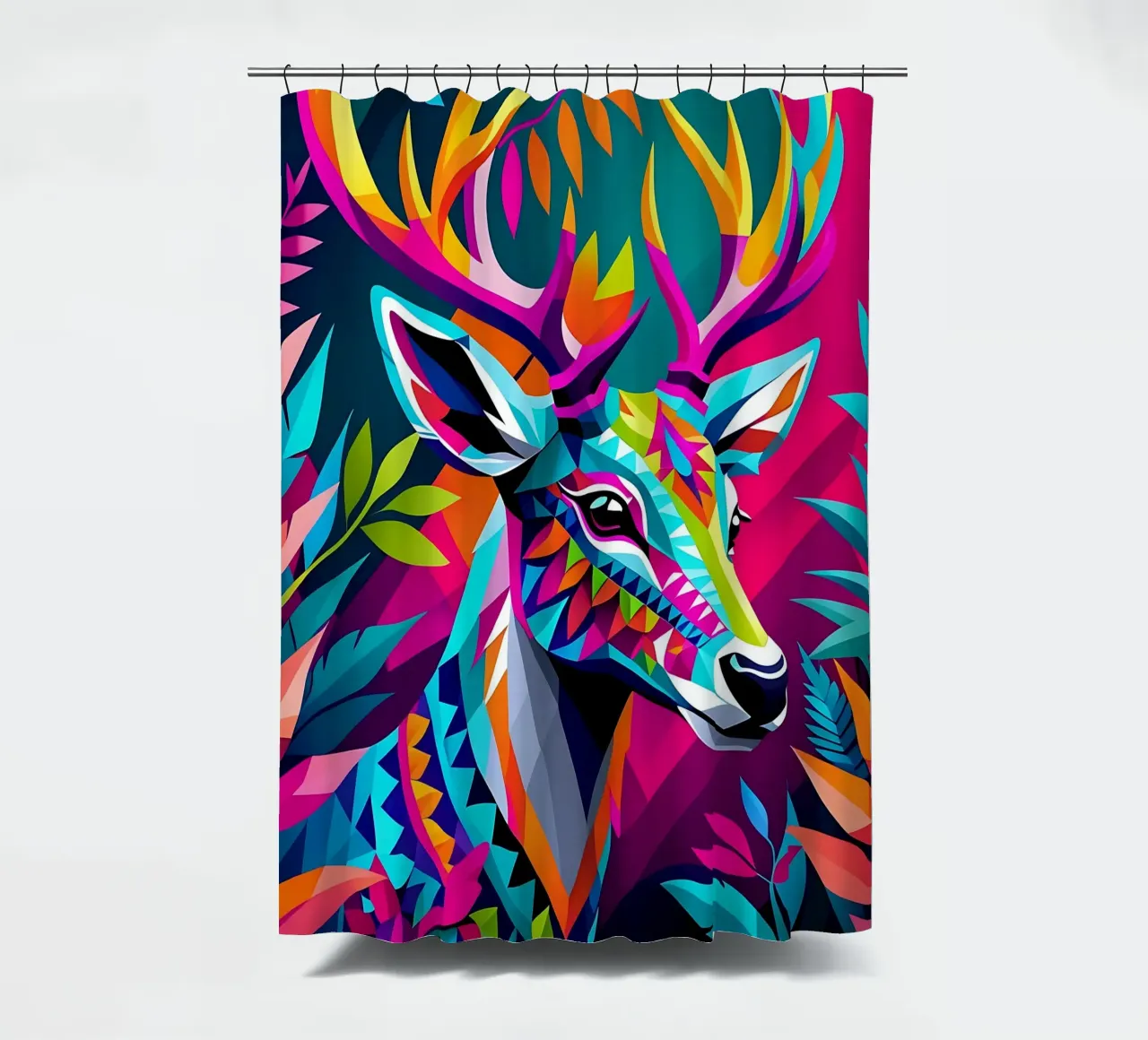 Cervo_stile_E_1 tenda da doccia da Tierisch bunt by LK