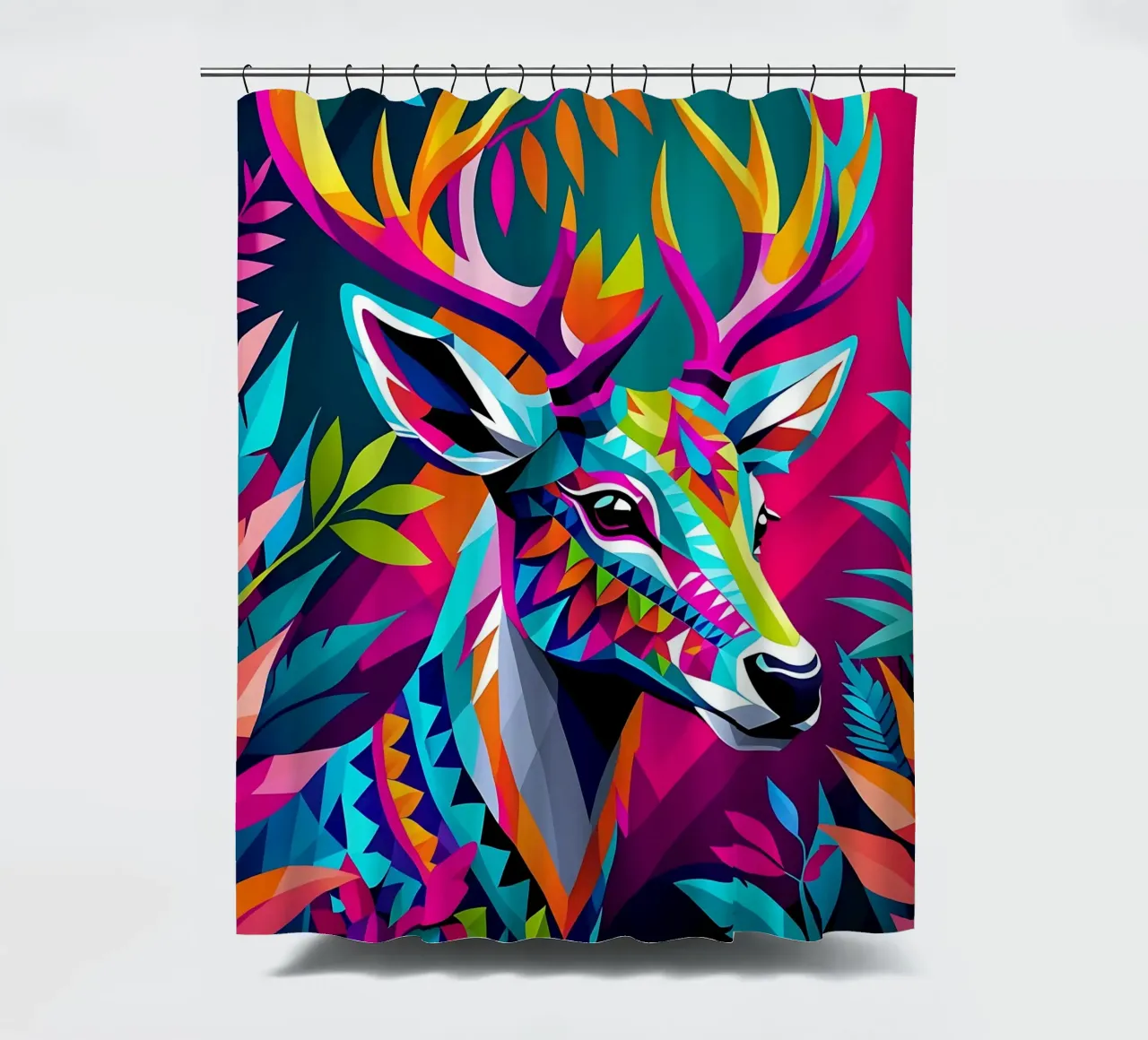 Cervo_stile_E_1 tenda da doccia da Tierisch bunt by LK