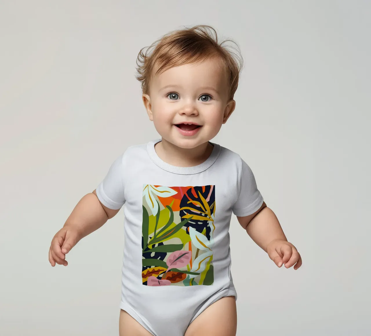 Jungla Abstracta 2 body de bebé de Rebecca Clark Wyrick