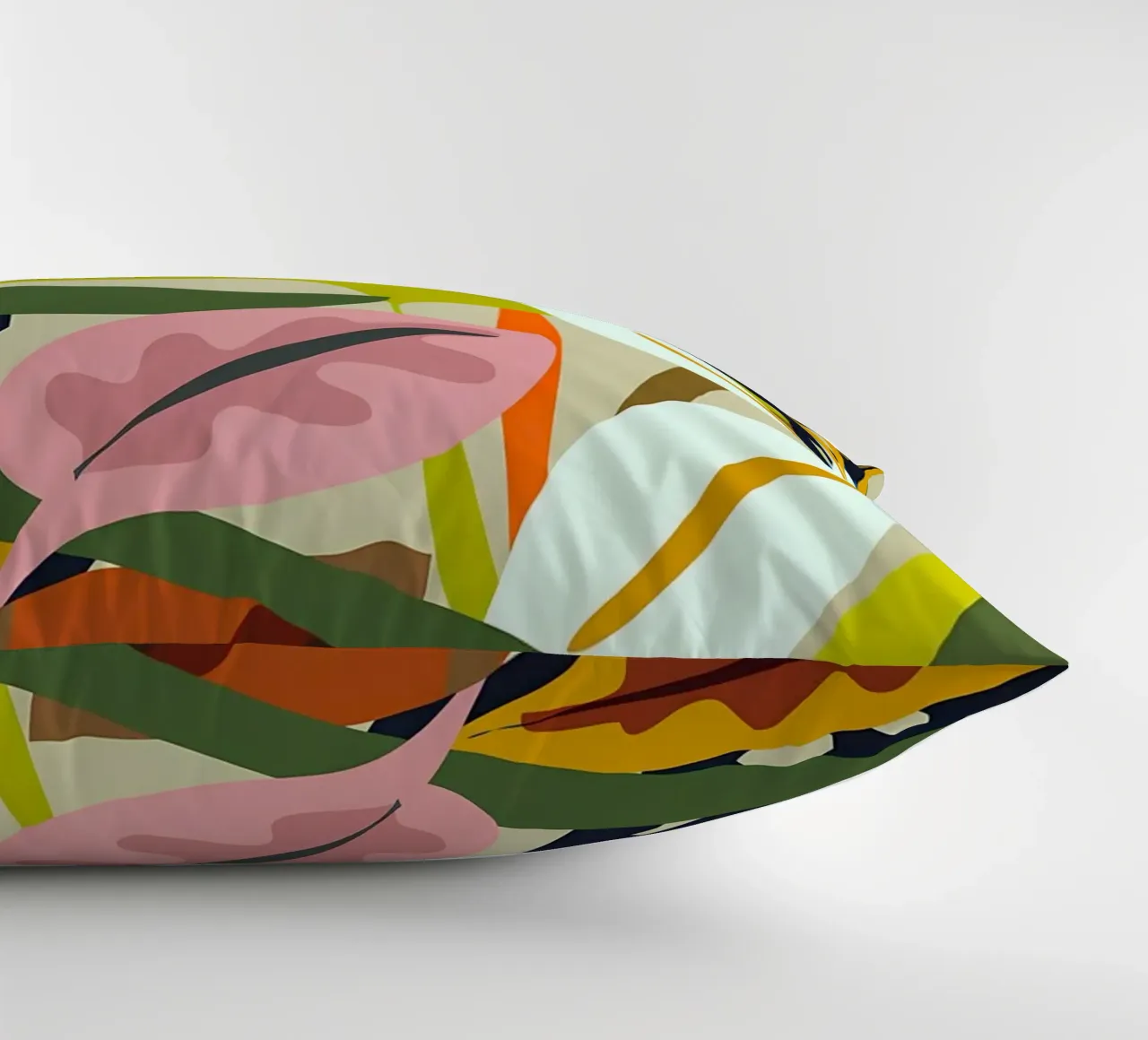 Jungle Abstract 2 decorative cushion by Rebecca Clark Wyrick