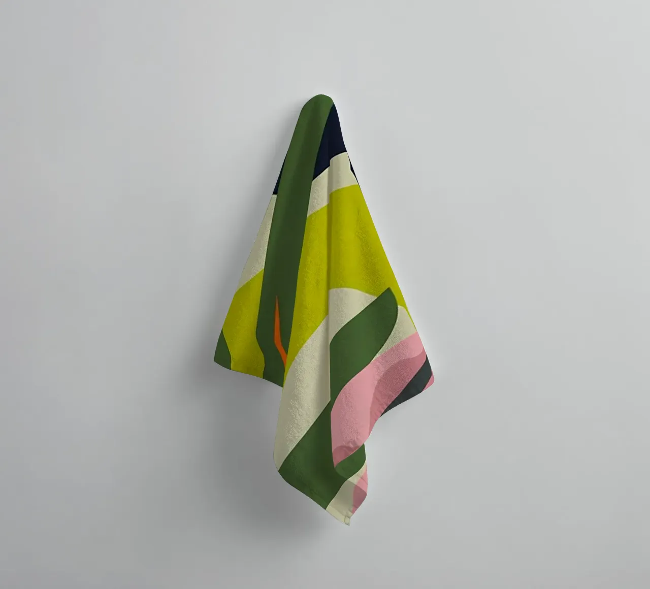 Jungle Abstract 2 towel by Rebecca Clark Wyrick